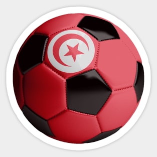 Tunisia Soccer Ball Sticker